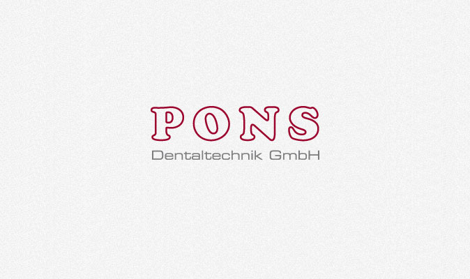 Pons Dentaltechnik: Überarbeitung des Logos (Schriftzug und Farbgebung)